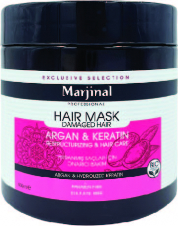 Marjinal Hair Mask  Argan& Keratin 500 Ml Image